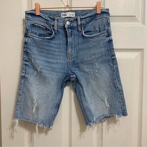 Zara Denim Bermuda Shorts